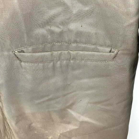 Vintage 70s Deacon Brothers Mens XL Down Lined Brown Jacket Coat Faux Sherpa - Picture 8 of 11